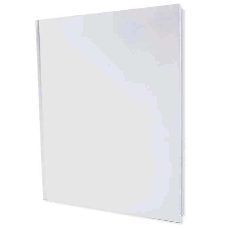 8 White Blank Books 8.5 x 11 14 Sheets by Self, Hardcover