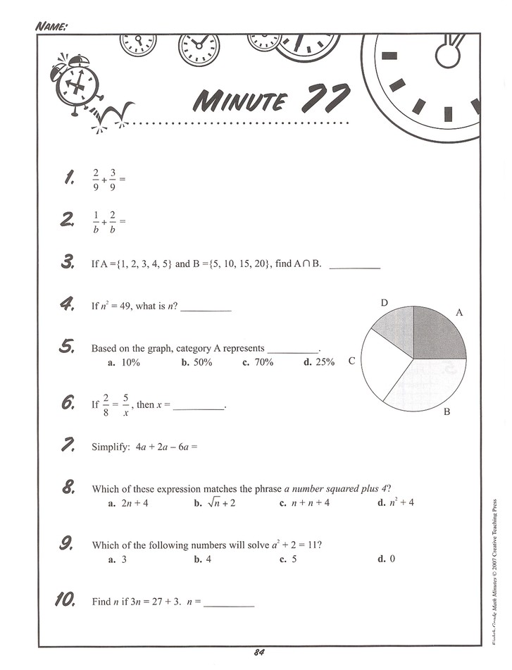 Math Minutes Grade 8: 9781591984320 - Christianbook.com