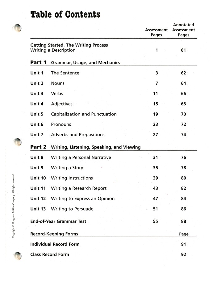 Houghton Mifflin Reading Level Chart