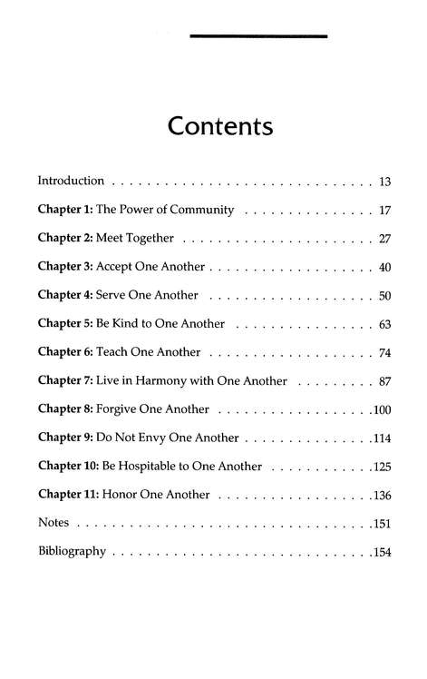 Table of Contents Preview Image - 2 of 13 - One Anothering, vol. 2: Building Spiritual Community in Small Groups