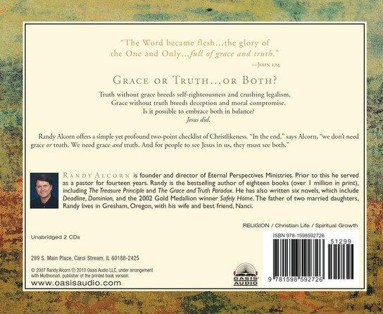 The Grace And Truth Paradox Responding With Christlike Balance Audiobook On Cd - 