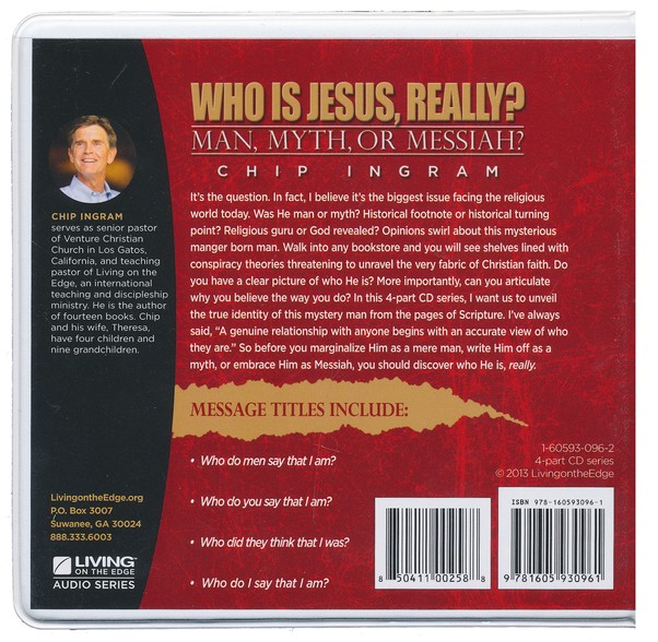 Who Is Jesus Really Cd Series Chip Ingram Christianbook Com