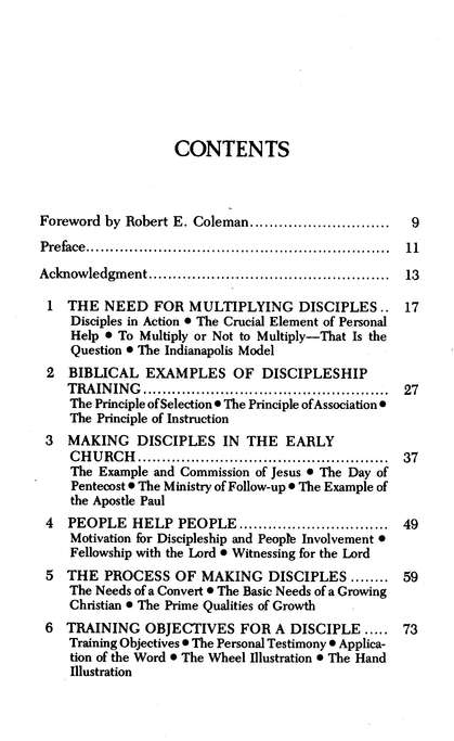 Table of Contents Preview Image - 2 of 7 - Lost Art of Disciple Making