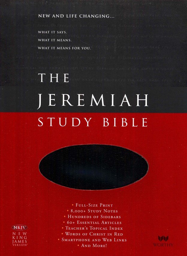 ESV Black Leather Luxe Jeremiah Study Bible 