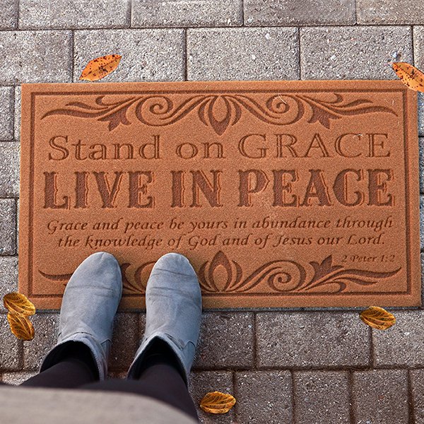 Stand On Grace Doormat