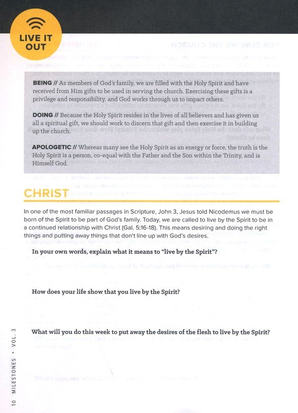 Milestones Volume 3 Holy Spirit Bible Christianbook Com