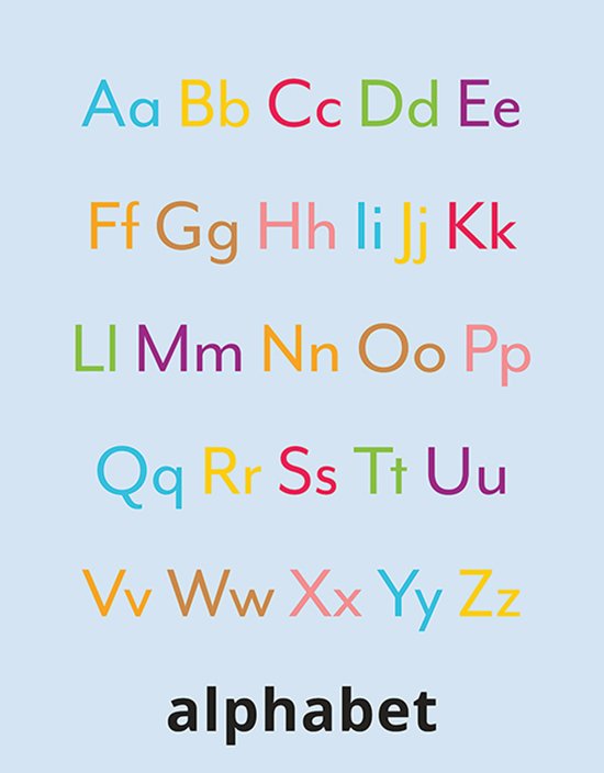 Alphabet Chart ABC Chart Uppercase And Lowercase Alphabet Alphabet ...
