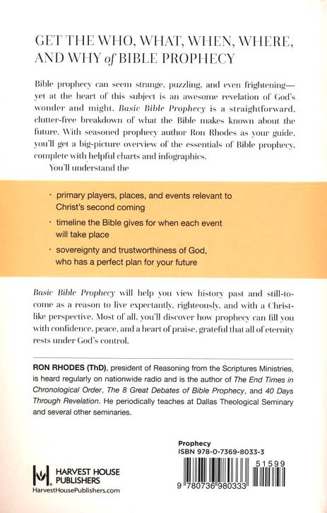 Basic Bible Prophecy Essential Facts Every Christian Should Know Ron Rhodes 9780736980333 Christianbook Com