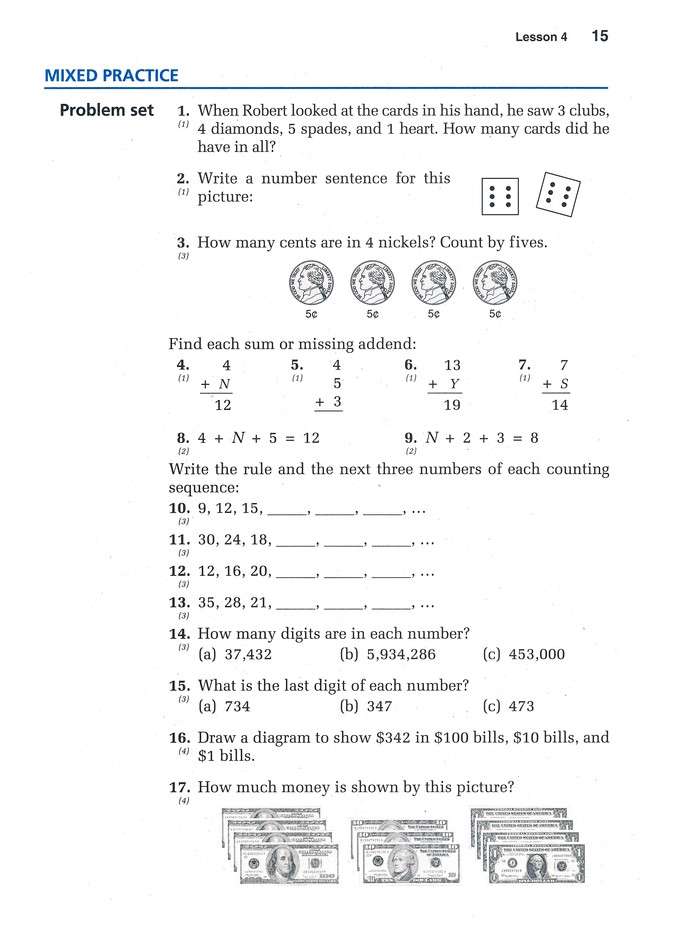 Free Saxon Math Worksheets For 3rd Grade