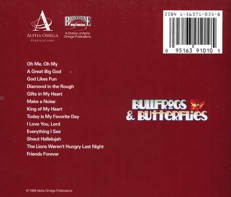 Bullfrogs Butterflies God Loves Fun Cd - 