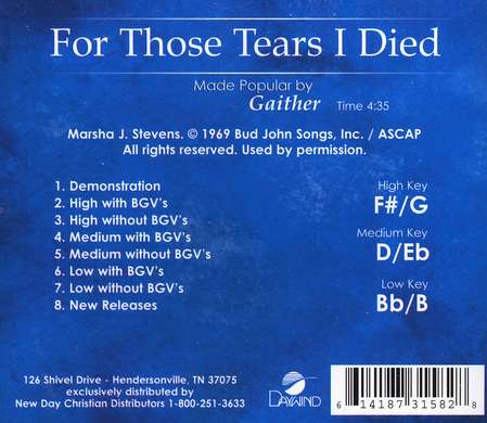 For Those Tears I Died Accompaniment Cd Bill Gaither Gloria Gaither Homecoming Friends Christianbook Com This is a list of 20 famous christian authors who have inspired and captivated millions. christian book distributors