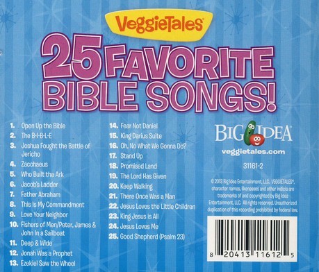 25 Favorite Bible Songs Veggietales Christianbook Com