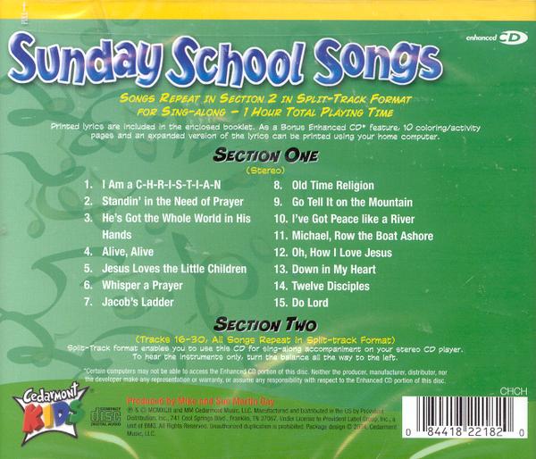 Sunday School Songs CD