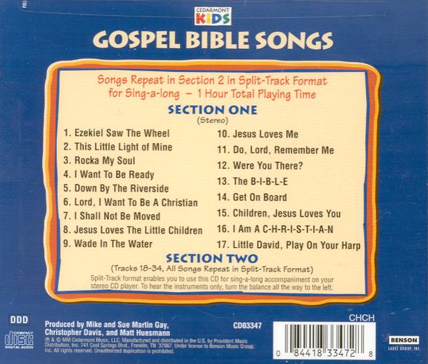 Gospel Bible Songs Compact Disc Cd - 