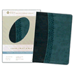 ESV Large Print Bible  TruTone, Black/Spruce, Garland Design