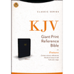 KJV Giant Print Center Column Reference Bible, Leatherflex, Black
