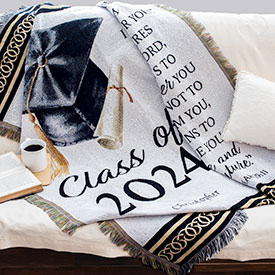 Woven Throw: Class of 2024