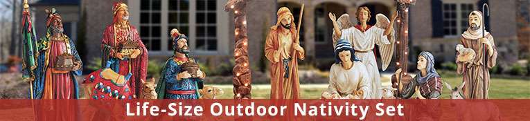 Life Size Outdoor Nativity Set