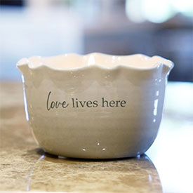 Love Lives Here Candle