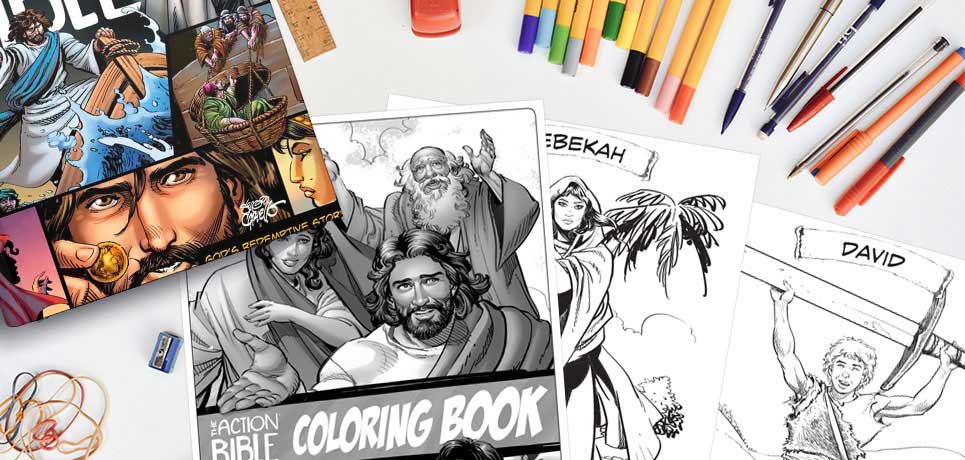 Action Bible Coloring Pages