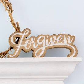 Forgiven Word Sculpture