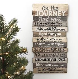 On the Journey, Stacked Words Wall Art