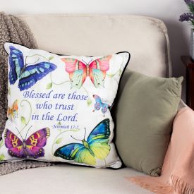 Butterfly Scripture Pillow