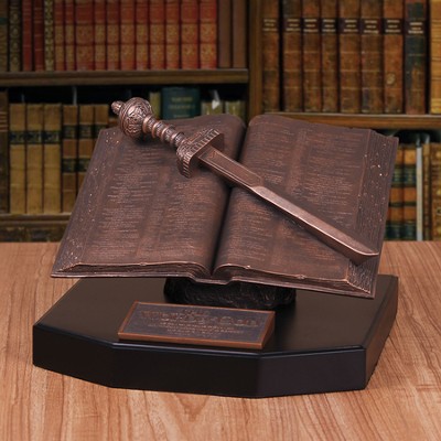 Open Bible with Sword