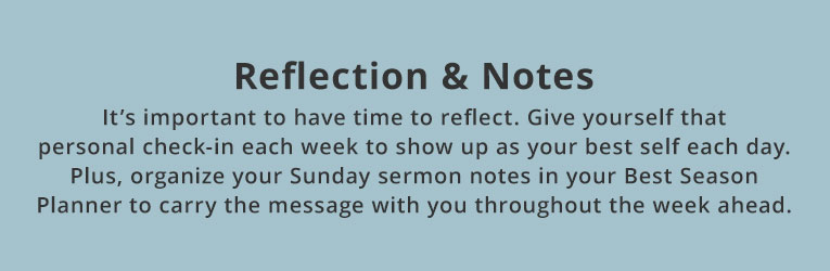 Reflection & Notes