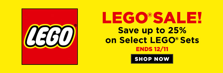 LEGO® Sale! | Ends 12/11 | Shop now Save up to 25% on Select LEGO ® Sets