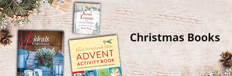 Christmas Books - Ideals Christmas 2023, Jesus Listens for Advent & Christmas by Sarah Young, The Jesus Storybook Bible Advent Activity Book
