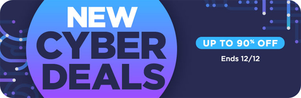NEW CYBER DEALS: Save up to 90%