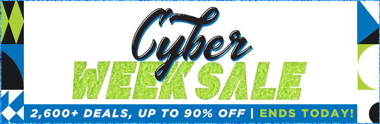 Cyber Week Sale -Ends Today!