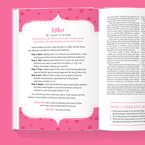 Fifty mini-biographies of important women and girls in the Bible.