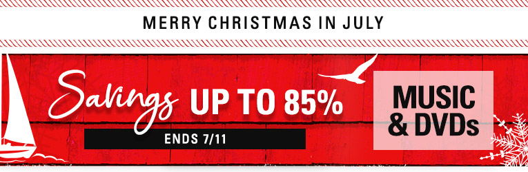Christmas in July Sale: DVDs & Music - Savings up to 85% - Ends 7/11
