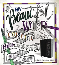 NIV Beautiful Word Coloring Bible and 8-Pencil Gift Set