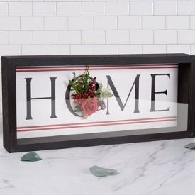 Home Floral Shadowbox