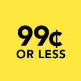 99¢ or less