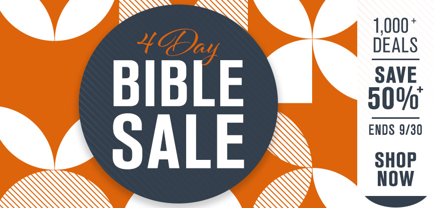 4 Day Bible Sale. 1,000+ deals, Save 50%+ off ends 9/30. Shop now.