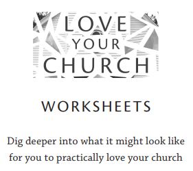 Love Your Church Worksheets Download