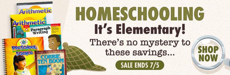 It's Elementary Sale, There's no mystery to these savings, ends 7/5