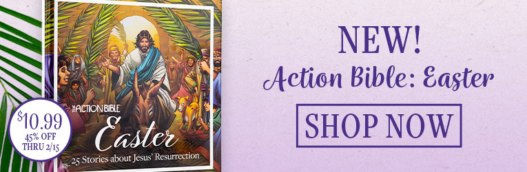 Action Bible Easter Storybook: 45% off thru 2/15