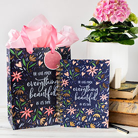 Florals: Journal / Gift Bag
