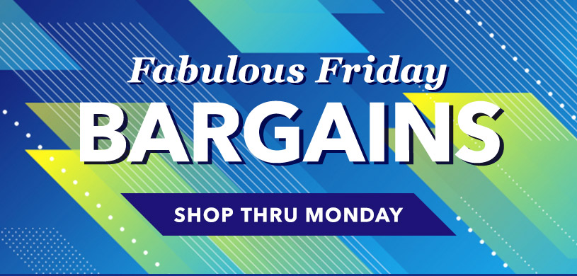 Fabulous Friday Bargains Shop thru Monday