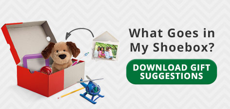 How to Pack a Shoebox, Download Gift Suggestions
