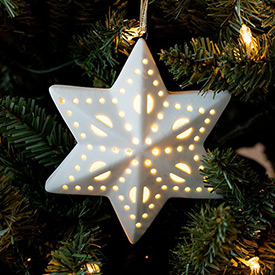 Christmas Star Illuminated Ornament