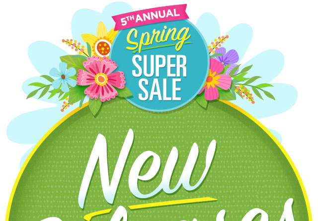 Spring Super Sale- New Releases