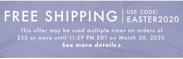 Free Shipping thru March 30th - See Details