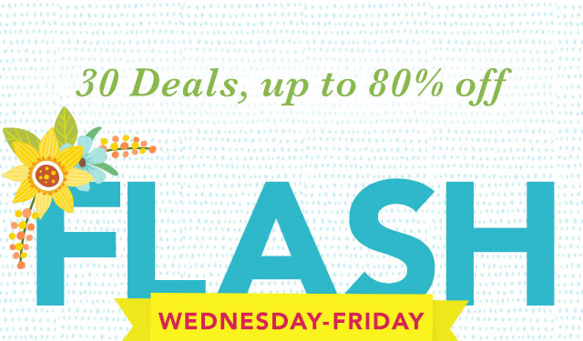 Flash Sale, up to 80% Off