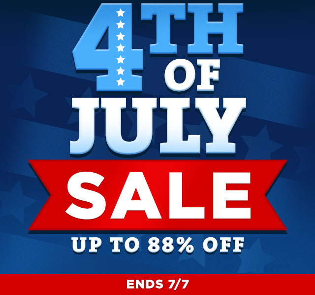 4th of July Sale- Up to 88% Off